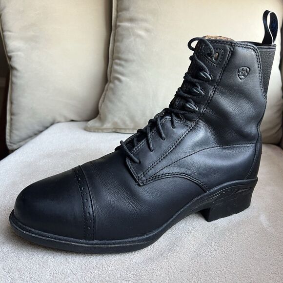 Ariat Cobalt Performer Pro Cordovan Black Leather Combat Boot Men‎ 9.5 D Lace Up main image 8